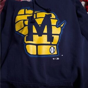 Fanatics Mens Milwaukee Brewers Hoodie 2XLT